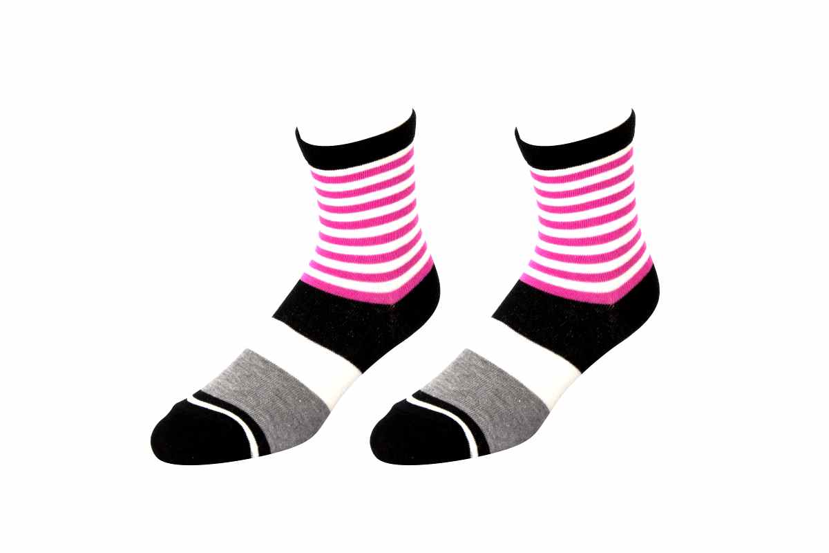 【6612】- 粗細條紋襪(平面)